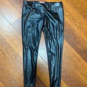 Tipsy Elves So I’ve Been Bold ModCloth XL cozy faux leather leggings